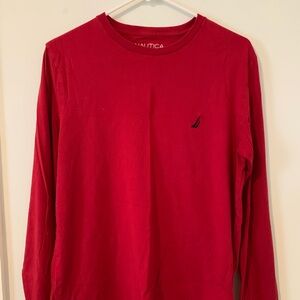Red Nautica Longsleeve Tshirt